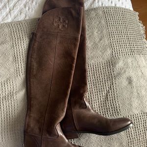 NWOT Tory Burch over the knee leather boots